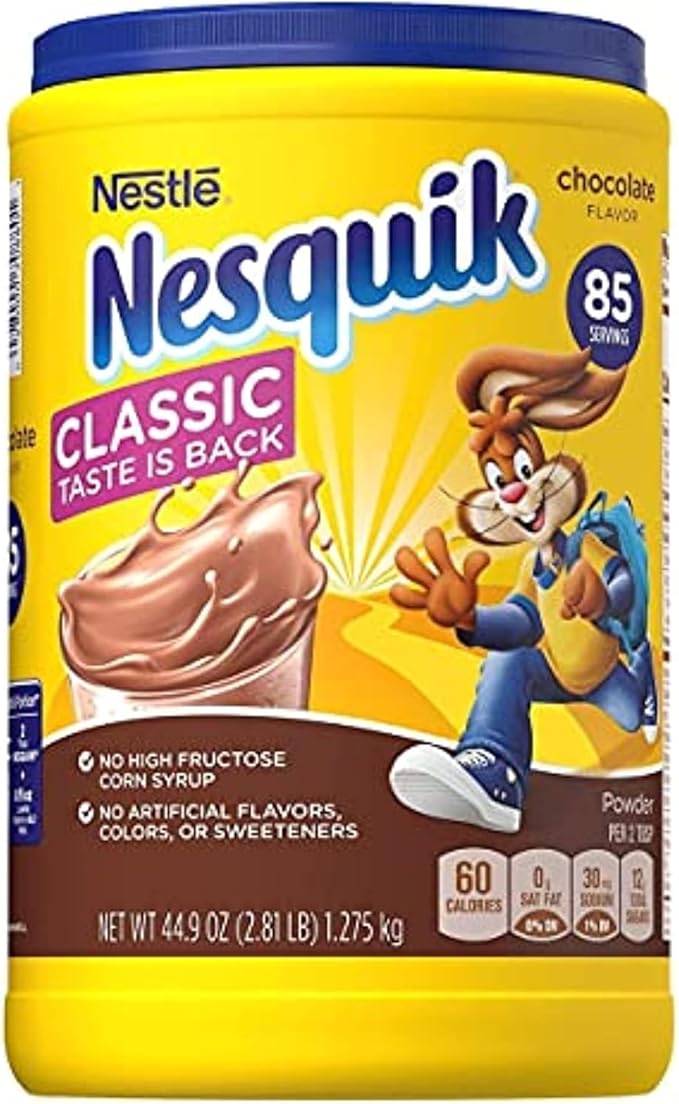 NESQUICK CHOCOLATE POWDER 44.9OZ (2.81LBS)